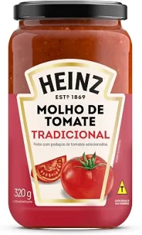 Heinz Molho de Tomate Rústico Tradicional em vidro, 320G