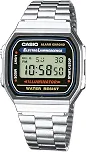 Relógio de Pulso Feminino Casio Prata Vintage Digital A168WA-1WDF
