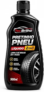 Pretinho Pneu Líquido 2 em 1 Tec Brilho 500ml