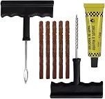 Kit Reparo Pneu Profissional com 5 Unidades de Macarrão para Carro e Moto