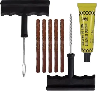 Kit Reparo Pneu Profissional com 5 Unidades de Macarrão para Carro e Moto