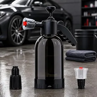 Snow Foam Pulverizador Manual Borrifador Alta Pressão 2 Litros Com 3 Bicos Espuma Automotivo Lavagem Carro Moto Limpeza Jardim