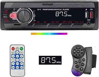 FINYQBET Som Automotivo 1Din, Tela LED 3 Polegadas, Bluetooth