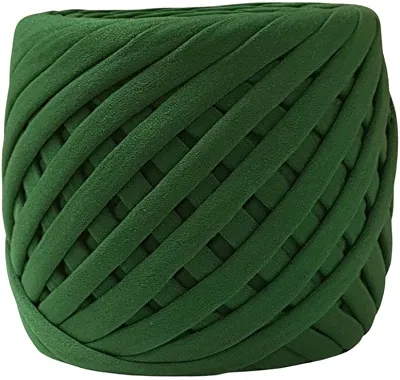 Fio de Malha Dalia Premium 500g – Espessura 33mm, Anti-Pilling, para Crochê, Tricô e Bolsas Artesanais (7002-Verde Bandeira)