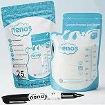 25 Sacos Para Armazenar Leite Materno de 250ml - NENOS