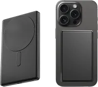 Basike Power Bank, 5000mAh Carregador Ultrafino e Portátil Universal por Indução, PD20W Carregamento Rápido, Compatível com MagSafe, 1 Saída USB C (Preto, 5000mAh)