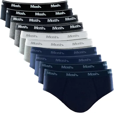 Kit 10 Cuecas Slip MashMasculino