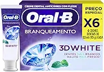 Oral-B Pasta de Dente 3D White Brilliant Fresh Micropartículas Branqueadoras 53 ml, 6 Unidades
