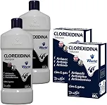 Kit 2 Shampoos Dermatite Canina com 2 Sabonetes Antissépticos para Cães Tratamento de Pele Sensível e Higiene Completa