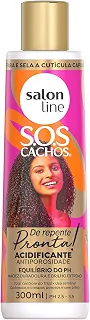 Salon Line, Acidificante, SOS Cachos, De Repente Pronta, Vegano - Para Cabelos Cacheados e Crespos, 300ml