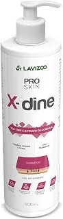 Shampoo X-Dine Lavizoo para Cães e Gatos – Antifúngico, Antisséptico e Anti-inflamatório, com Clorexidina e Tea Tree – Alívio para Coceira e Tratamento de Infecções de Pele Pet