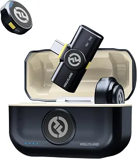 Sistema Microfone Duplo Hollyland Lark M2 Duo Wireless 2 Pessoas Conector USB-C