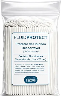 FLUID PROTECT Confort - Protetor De Colchão Descartável - 20 Unidades (120 cm X 70cm)
