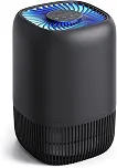 Purificadores de ar para escritório com filtro HEPA verdadeiro H13 de até 1076 pés² para família de animais de estimação, pólen, fumaça, filtro de ar compacto com 3 velocidades, temporizador, aroma