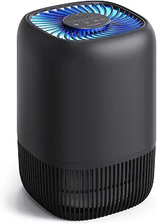 Purificadores de ar para escritório com filtro HEPA verdadeiro H13 de até 1076 pés² para família de animais de estimação, pólen, fumaça, filtro de ar compacto com 3 velocidades, temporizador, aroma