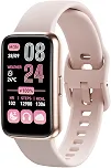 Smartband Inteligente à Prova D'Água para Natação, +100 Mostradores, Smartwatch Relógio FB057 para Homens e Mulheres (Rosa)