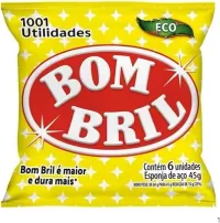 Esponja de Aço, Cinza Metálico, 6 Unidades, 45g, Mini Rolinhos, 1001 Utilidades, para Limpeza de Panelas e Utensílios de Cozinha