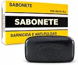 Sabonete Sarnicida Antipulgas Cães Higiene Limpeza Uso Veterinário Peso 80g