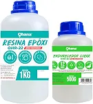 Resina Epoxi Ohana Baixa Viscosidade C/Endurecedor Kit1,5kg