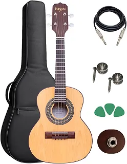 Kit Cavaquinho Rozini Rc10 Eletroacústico Capa Acessórios
