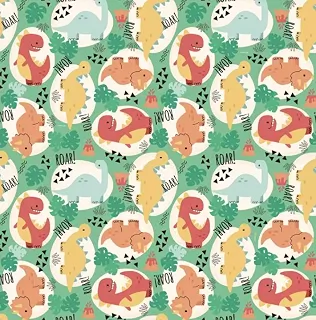 50 Sacos de Presente ou Sacolinha Surpresa Plástica Festa Dinossauro Baby Cute 15x29cm Cromus