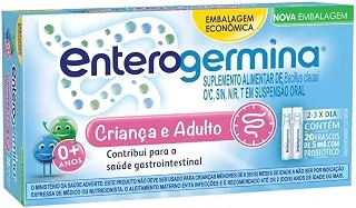 Enterogermina Probiótico 20 frascos de 5ml - Tamanho Família