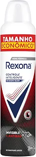 Rexona Antitranspirante Feminino Aerossol Antibacterial e Invisible 250 ML, Leve Mais Pague Menos, Embalagem Pode Variar