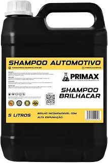 Shampoo Automotivo Concentrado Neutro Primax 5L - Shampoo Para Carros Com Cera Alto Brilho e Alta Espumação