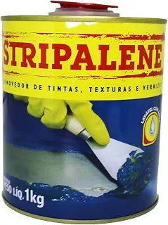 Stripalene Removedor de Tintas, Texturas e Vernizes, 1 kg, Lavável com Água, Alta Eficiência