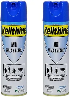 Kellthine Aerossol Anti Traças e Ácaros, 300ml, Kit com 2 Unidades