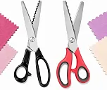 Kit Tesoura Picotar Zig Zag e Tesoura Escalope Ondinhas Kit 2 Peças