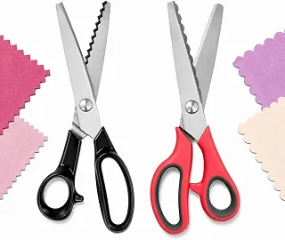 Kit Tesoura Picotar Zig Zag e Tesoura Escalope Ondinhas Kit 2 Peças