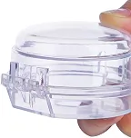 Capas de botão de fogão, protetores de botão de fogão a gás de segurança infantil, pacote com 5, design transparente com vedação antiderrapante, para proteção de segurança de cozinha para bebês e