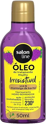 Salon Line, Óleo de Tratamento, Cacho dos Sonhos, Multy Uva, Vegano - Para Cabelos Ondulados, Cacheados e Crespos, 50ml