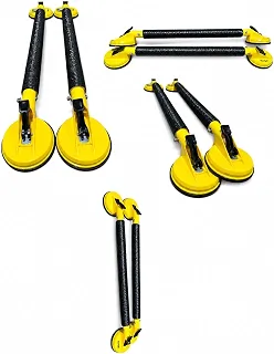 Rack de Teto Universal com 4 Ventosa, Amarelo