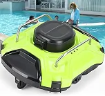 Limpadores Automáticos de Piscina, Aspirador de Piscina Robo, Robo Aspirador Piscina, Verde, até 85㎡, IPX8, Tempo de Execução de 180 Minutos, com Gancho