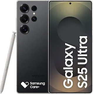 Celular Samsung Galaxy S25 Ultra 5G, 256GB, 12GB RAM, Câmera Quádrupla de 200+50+10+50, Tela Grande de 6.9', Titânio Preto