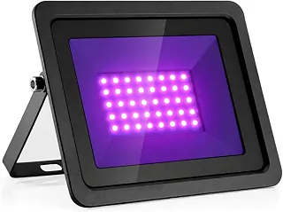 Refletor LED UV Luz Negra 50W Bivolt IP67 para Festas