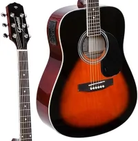Violão Eletroacústico Dreadnought Folk Aço GD-1 3 Tone Sunburst