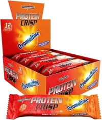 Integralmedica - Barra de Proteína Whey Protein Crisp Bar Ovomaltine - Snack Proteíco - Pré e Pós-Treino - 12 Unidades
