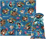 40 Unidades Sacolinha Surpresa Plástica Moana 2 Disney 20x29cm - Cromus - Inspire sua Festa