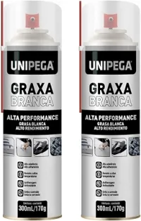 Kit 2 Graxa Em Spray De Alta Performance Lubrificação Branca 300ml