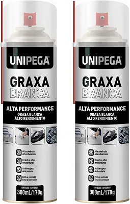 Kit 2 Graxa Em Spray De Alta Performance Lubrificação Branca 300ml
