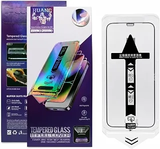 Película de Proteção Anti Impacto 9H com Aplicador, compatível com iPhone, Resistente (iPhone 14 Pro / 15/16)