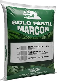 Terra Vegetal 20kg Orgânica Para Plantas Jardins Horta E Vasos