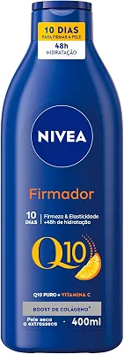 NIVEA Hidratante Firmador Q10 Vitamina C Pele Seca - Hidratante que melhora a elasticidade da pele em 10 dias, previne a flacidez e ainda hidrata intensamente, ideal para pele seca - 400ml