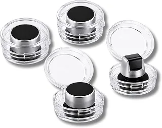 Kit 4 Tampas Protetoras para Botão de Fogão em Acrílico Transparente