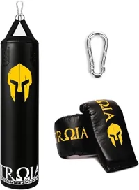 Troia Sport Saco De Pancada Tróia pró 160X100 + Luva, Preto