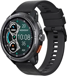 Solar Ultra Smartwatch para Mulheres e Homens, Preto