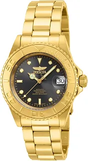 Relógio automático masculino Pro Diver, dourado, 15848, Dourado, Relógio de mergulho, mergulho